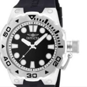 Invicta Silver and Black Dive Watch